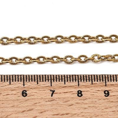 304 Stainless Steel Cable Chain Necklaces STAS-O053-33G-1