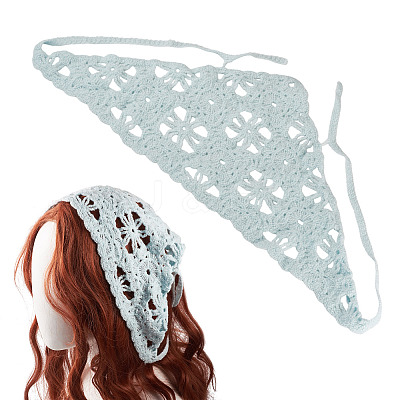 Polyester Triangle Headscarf OHAR-TAC0002-03B-1