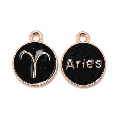 Alloy Enamel Pendants X-ENAM-S124-01B-08A-1