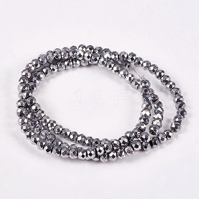 Electroplate Non-magnetic Synthetic Hematite Beads Strands G-J160-C-01-1