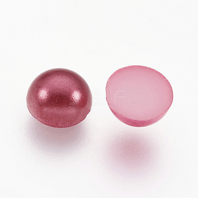 5000pcs ABS Plastic Imitation Pearl Cabochons SACR-S738-5mm-M-1