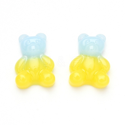 Gradient Color Opaque Resin Cabochons CRES-R196-01F-1