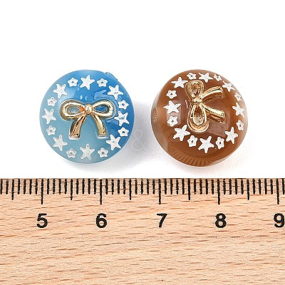 Spray Paint Luminous Resin & Alloy Beads RE-CBAC4C7-16-1