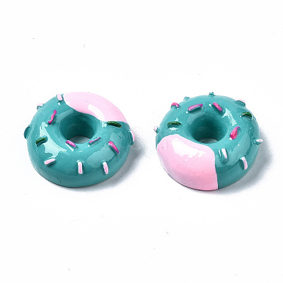 Spray Painted Resin Cabochons CRES-Q215-001B-1