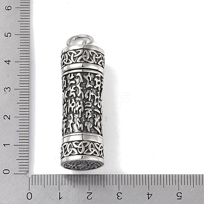 Openable 316 Surgical Stainless Steel Urn Ashes Pendants STAS-E212-29AS-04-1