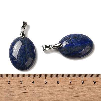 Natural Lapis Lazuli Pendants G-Z055-03P-13-1