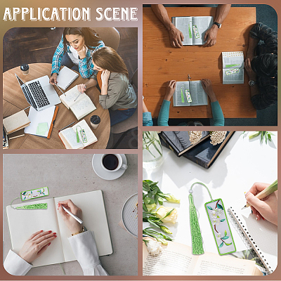 DIY Bookmarks Embroidery Starter Kit DIY-WH20816-004C-1