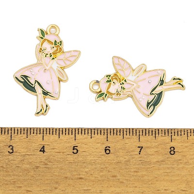 Rack Plating Alloy Enamel Pendants X-FIND-A040-08C-02G-1