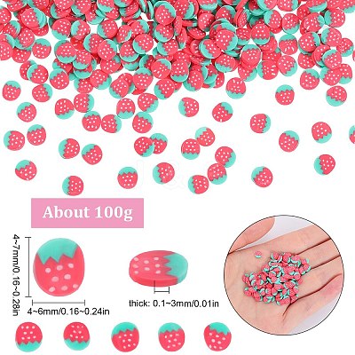 100G Handmade Polymer Clay Cabochons CLAY-SC0001-82B-1