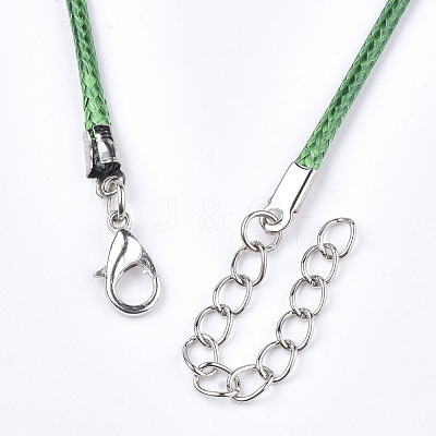 Waxed Cord Necklace Making NCOR-T001-46-1