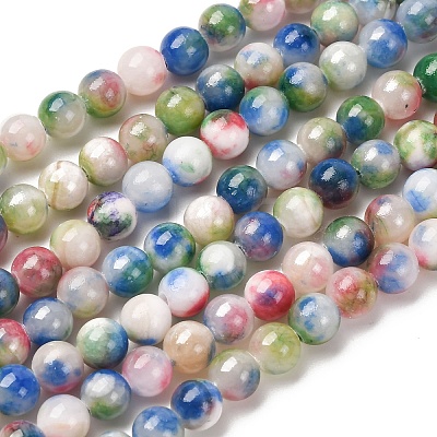 Natural Persian Jade Beads Strands G-D434-6mm-02-01-1