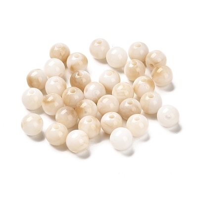 Imitation Jade Acrylic Beads X1-MACR-G066-01G-1