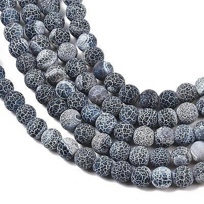 Weathered Agate Beads Strand G-E403-79-6mm-1