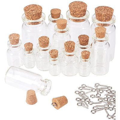 Glass Jar Glass Bottles AJEW-PH0015-05-1