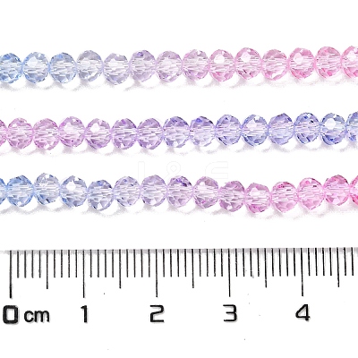 Transparent Painted Glass Beads Strands DGLA-A034-T4mm-A08-1