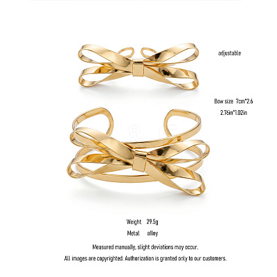 Iron Open Cuff Bangle & Ring Sets for Women WG54863-01-1