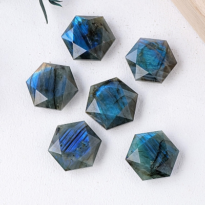 Natural Labradorite Carved Healing Star of David Ornaments PW-WG41086-01-1