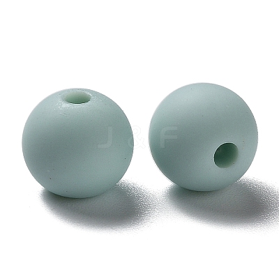Frosted Opaque Acrylic Beads OACR-P019-01B-03-1