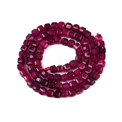 Dyed Natural Agate Beads Strands G-T138-211E-1