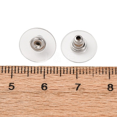 304 Stainless Steel Bullet Clutch Earring Backs STAS-Q189-02-1