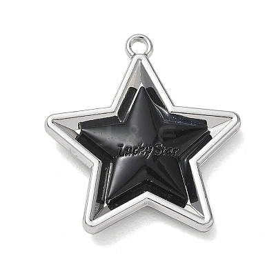 Spray Painted Alloy Pendants AL-CBA5B8E-14P-01-1