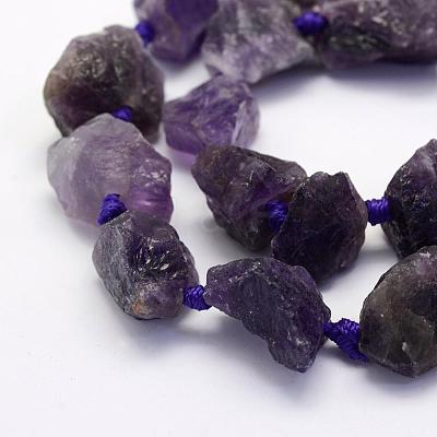 Natural Amethyst Beads Strands G-G697-E06-1
