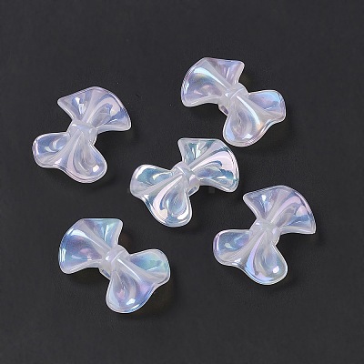 UV Plating Rainbow Iridescent Acrylic Beads PACR-M003-12E-1