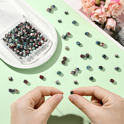 120Pcs Handmade Porcelain Beads PORC-LT0001-13A-1