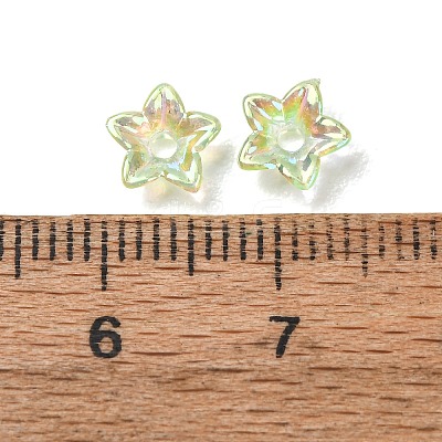 Transparent Acrylic Bead Caps AC-CBA1E6C-06C-1
