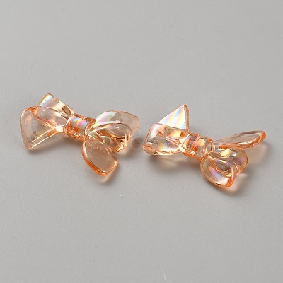 UV Plating Iridescent Transparent AB Color Plated Acrylic Beads TACR-WH0029-01A-1