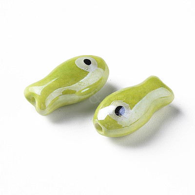 Handmade Porcelain Beads X-PORC-T007-06B-1