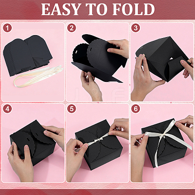 20Pcs Square Folding Paper Gift Boxes CON-PH0003-52B-1