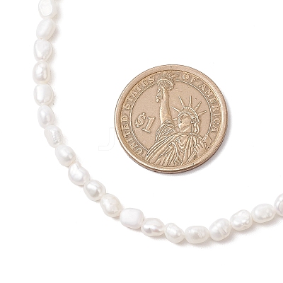 Natural Keshi Pearl Two Sides Polished Beaded Necklaces for Women NJEW-JN05336-02-1