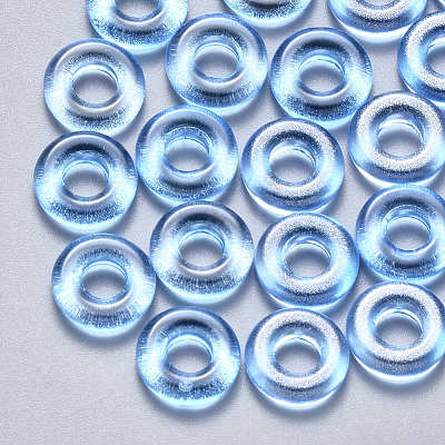 Transparent Spray Painted Glass Beads GLAA-S190-003A-01-1