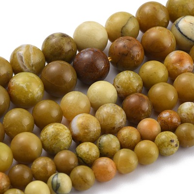 Natural Yellow Opal Beads G-P446-02B-1