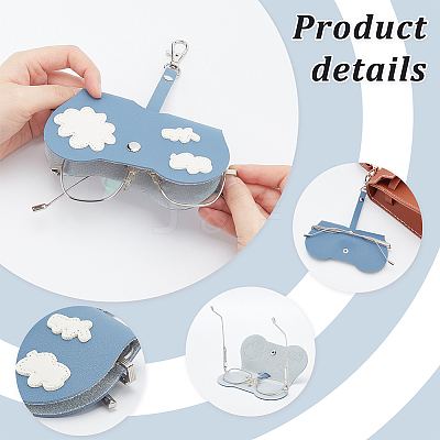 Portable Cute PVC Glasses Cases FIND-WH0145-50B-1