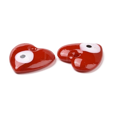 Handmade Evil Eye Lampwork Pendants LAMP-O018-01B-1