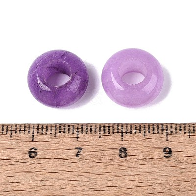 Dyed Natural White Jade European Beads G-N359-17A-12-1