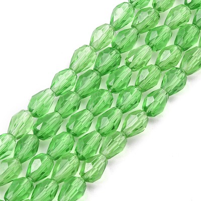 Glass Beads Strands X-GLAA-R024-6x4mm-6-1