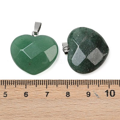 Natural Green Aventurine Pendants G-A281-02P-05-1