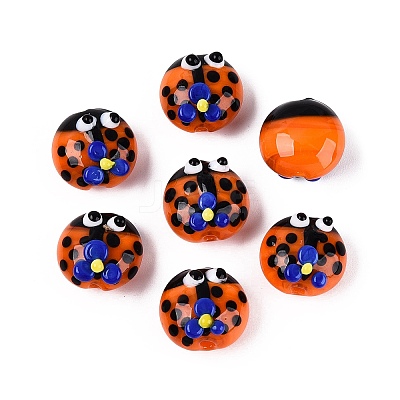 Handmade Bumpy Lampwork Beads LAMP-Q039-15B-1