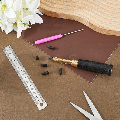 Brass & Steel Head Leather Hole Punches AJEW-CL0002-67-1
