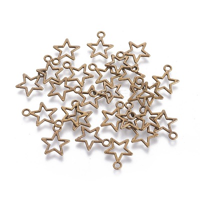 Tibetan Style Alloy Charms MLF10651Y-NF-1