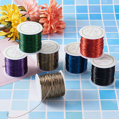 Round Copper Beading Wire for Jewelry Making YS-TAC0004-0.5mm-06-1