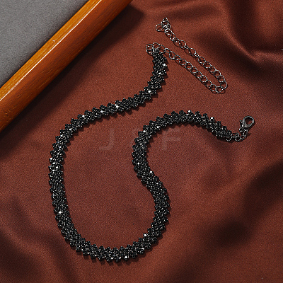 Elegant Rhinestone Cup Chains Collar Necklace for Women ZR7488-1-1