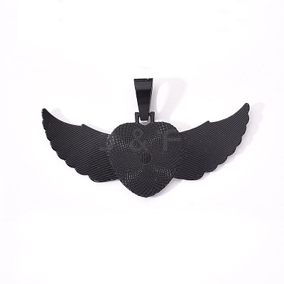 Alloy Pendant Cabochon Settings PALLOY-S107-002EB-RS-1