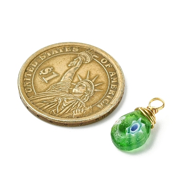 30Pcs Handmade Millefiori Glass Pendants FIND-PH0007-94-1