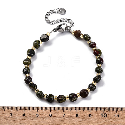Natural Dragon Blood Beaded Bracelets for Women G-P563-07P-08-1