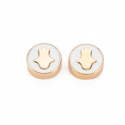 Brass Enamel Beads KK-S364-247A-1