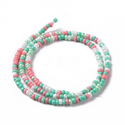 Glass Seed Bead Strands LAMP-B021-04F-1